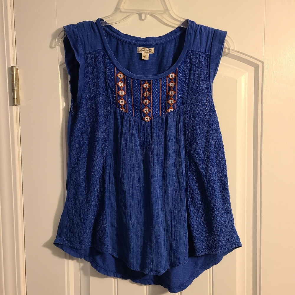 Lucky Brand Embroidered Tank
